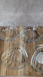 Lot de 5 coquilles en verre Sovirel France