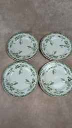 Lot de 4 assiettes plates anciennes Saint-amand – Terre de fer – Modern Style