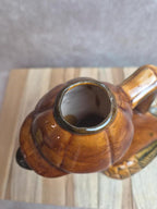 Pichet canard vintage en céramique émaillée