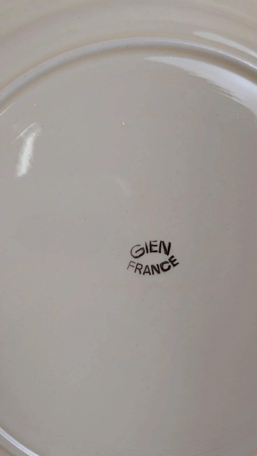 Lot de 12 assiettes plates Gien