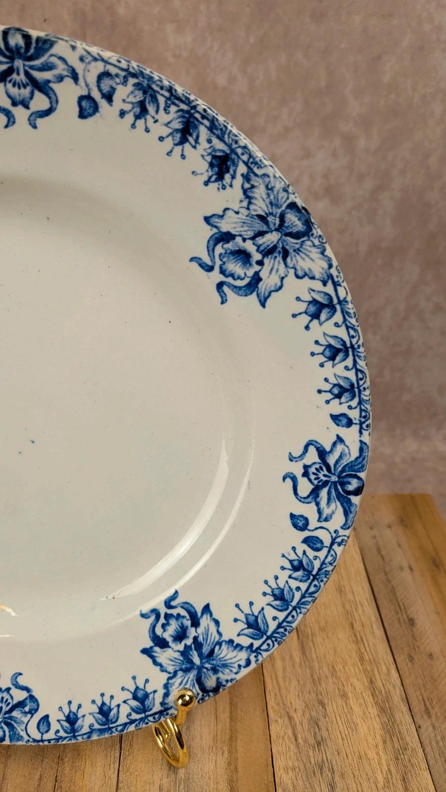 Assiette plate Saint-amand & Hamages – Modèle Orchidées