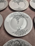 10 assiettes anciennes en porcelaine – Aux Lions de Faïence Paris – Xixe
