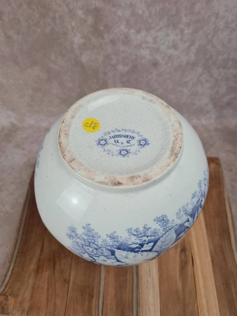 Grande cruche ancienne U&c Sarreguemines, Modèle Jardinière