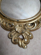 Miroir mural vintage style baroque rocaille doré