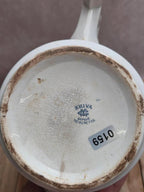 Théière Terre de fer Creil et Montereau Khiva décor bleu Xixe – rare