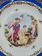 Assiette décorative ancienne – Porcelaine de Limoges Singer, Paris