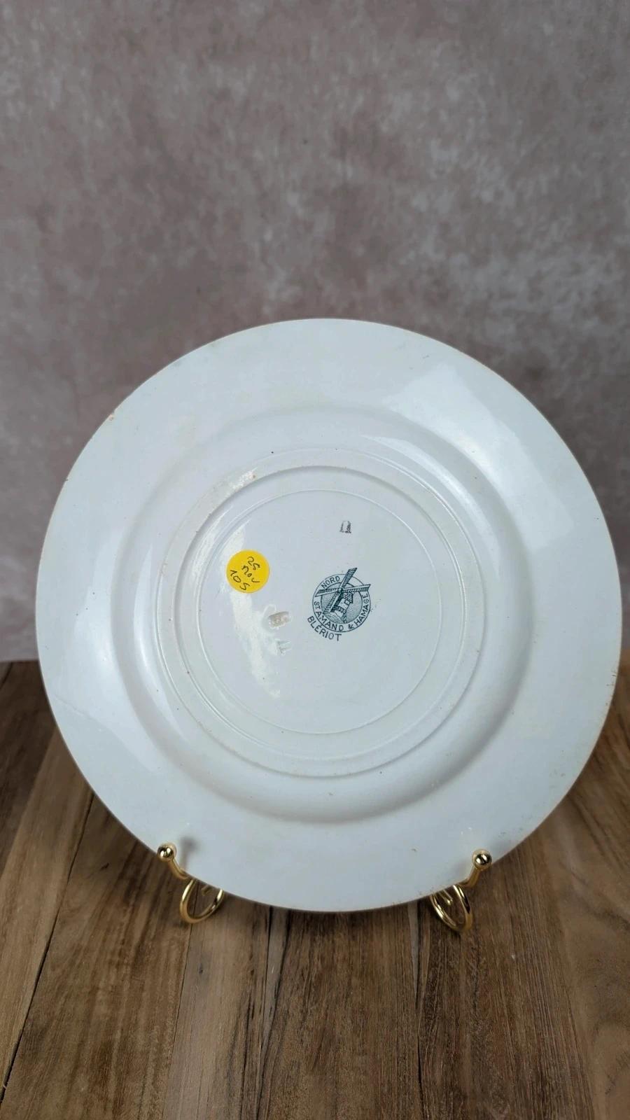 Assiette plate Moulin des Loups – Modèle Blériot