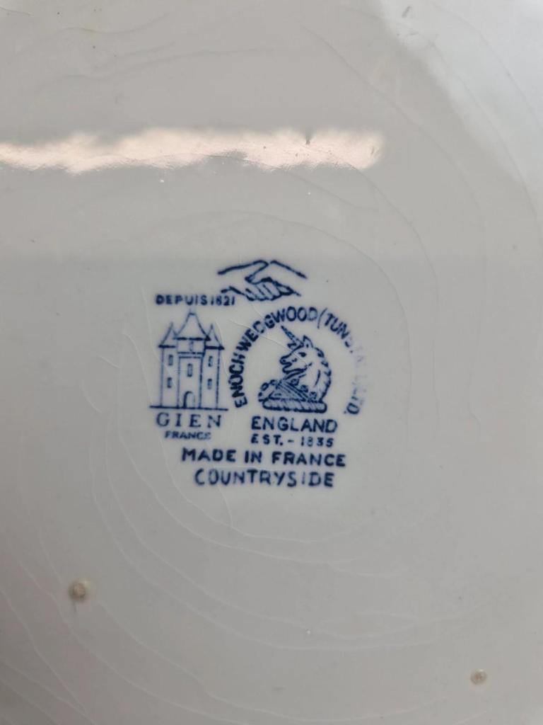 Gien x Enoch Wedgwood Countryside – dessous de plat + 2 dessous de bouteille