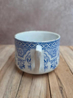 Grande tasse à chocolat ancienne Hamage Nord Renaissance – Terre de fer, décor bleu & blanc rare