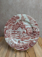 Assiette à dessert Terre de fer Lunéville – English Style – The Copperfield – Toile de Jouy
