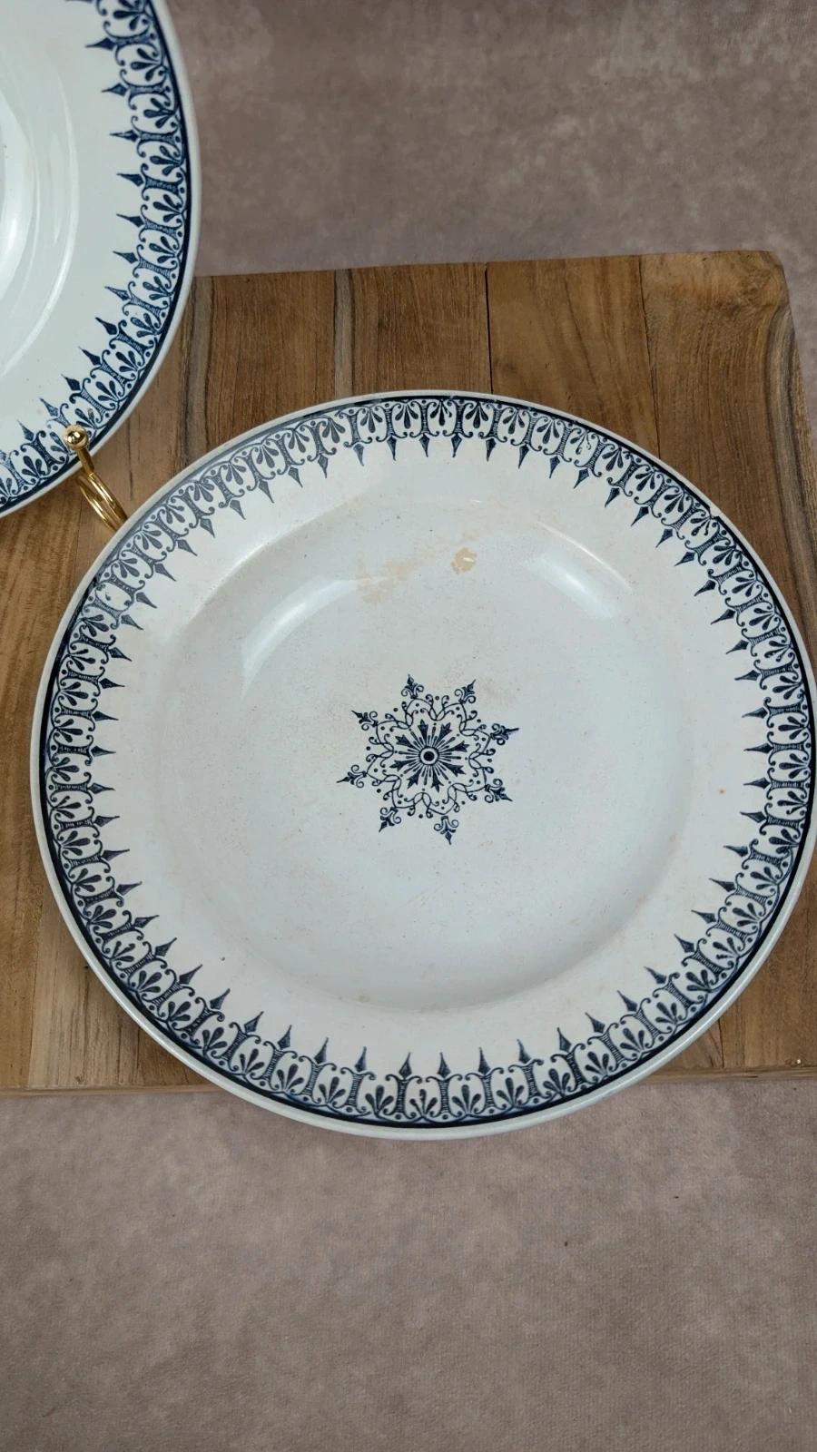 Lot de 2 assiettes creuses anciennes Saint-amand – Primax