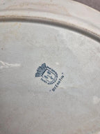 Grand plat ovale terre de fer Saint-amand Hamage modèle Byzantin 36 cm