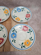 Lot de 6 coupelles à café Hbc “rustique” fleurs colorées 🌼
