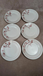 Lot de 6 assiettes plates Saint-amand modèle Marcel