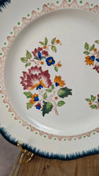 Lot de 2 assiettes anciennes Longwy « Shanghai »