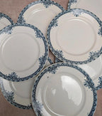 Lot de 8 assiettes à dessert Terre de Fer St Amand modèle Andrinople