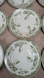 Lot 12 assiettes plates Terre de Fer Saint-amand modèle Modern Style 22 cm