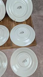 6 assiettes à dessert – Fables de La Fontaine Digoin Sarreguemines