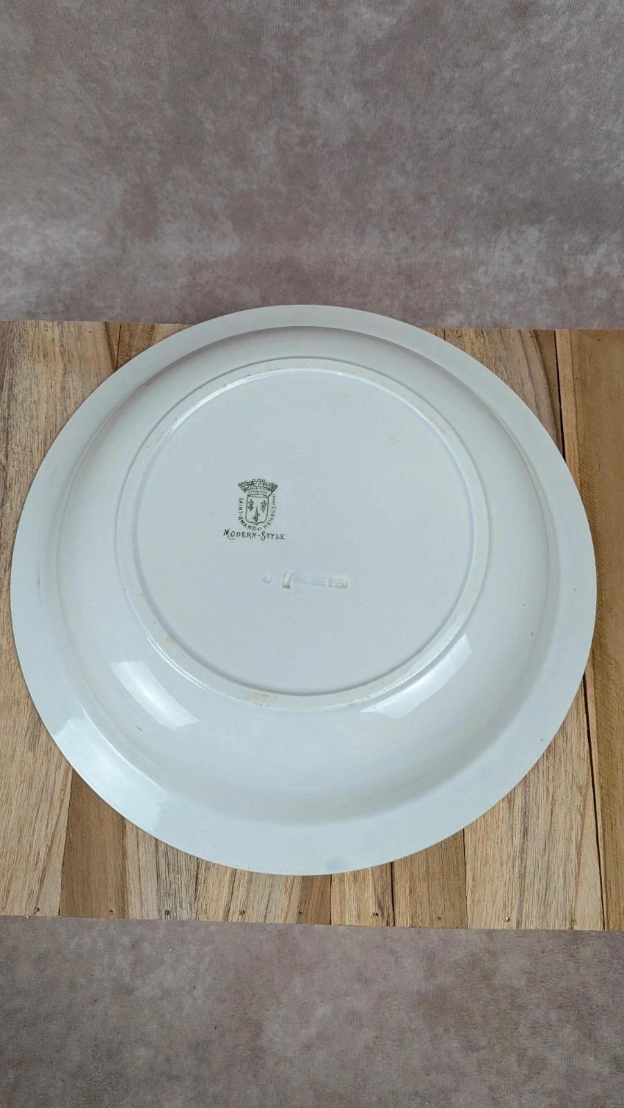 Plat creux ancien Saint-amand – Terre de fer – Modèle Modern Style