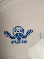 Lot de 6 assiettes plates dépareillées en terre de fer