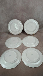 Lot de 6 assiettes plates Longchamp