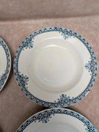 Lot de 6 assiettes creuses Terre de Fer St Amand modèle Andrinople