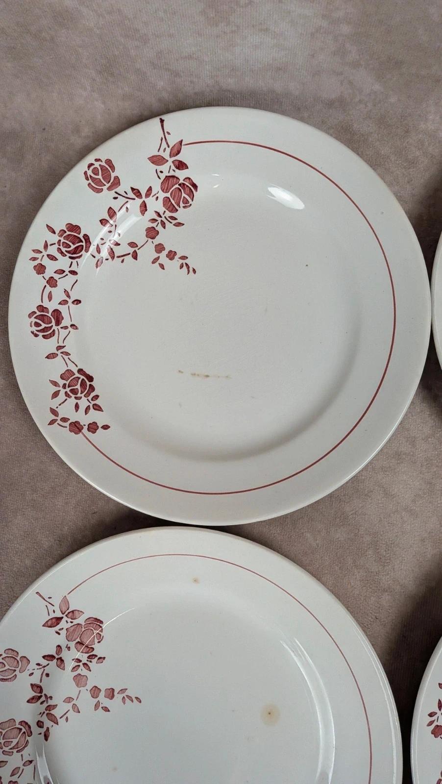 Lot de 14 assiettes plates Saint-amand modèle Marcel