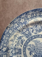 Assiette anglaise Xixe décor Filigree Spode – faïence fine bleu blanc vers 1830