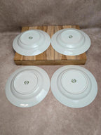 4 assiettes creuses Limoges dorure