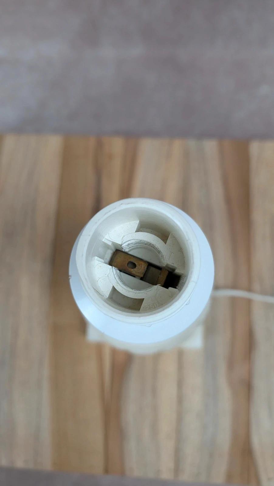 Lampe vintage en albâtre