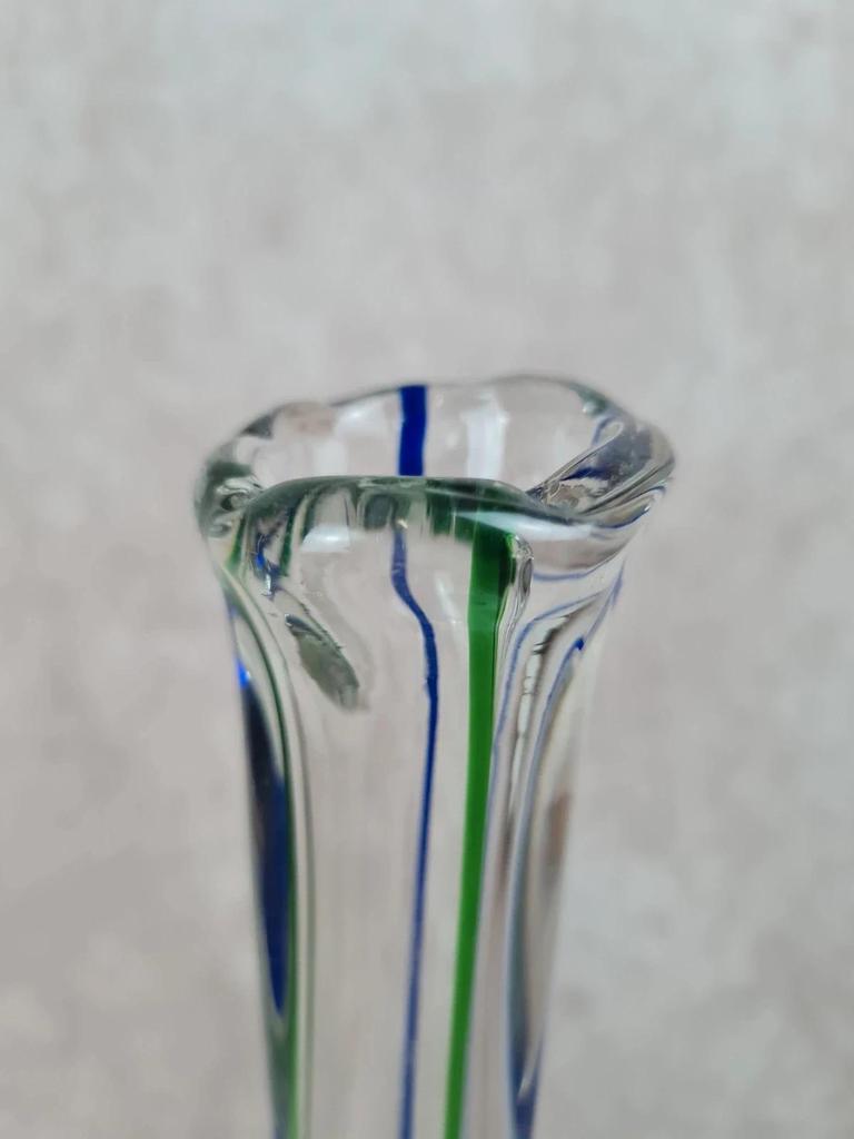 Vase vintage en verre soufflé de Murano 🇮🇹 attribué à Archimede Seguso