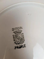 Service à gâteaux vintage Digoin Sarreguemines – 1 plat + 10 assiettes à dessert