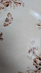 Lot de 2 assiettes creuses en terre de fer – Cie Franco-anglaise, Rue Turbigo 78 Paris 🤎