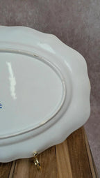 Plat ovale ancien Lunéville – Modèle The Cottage –