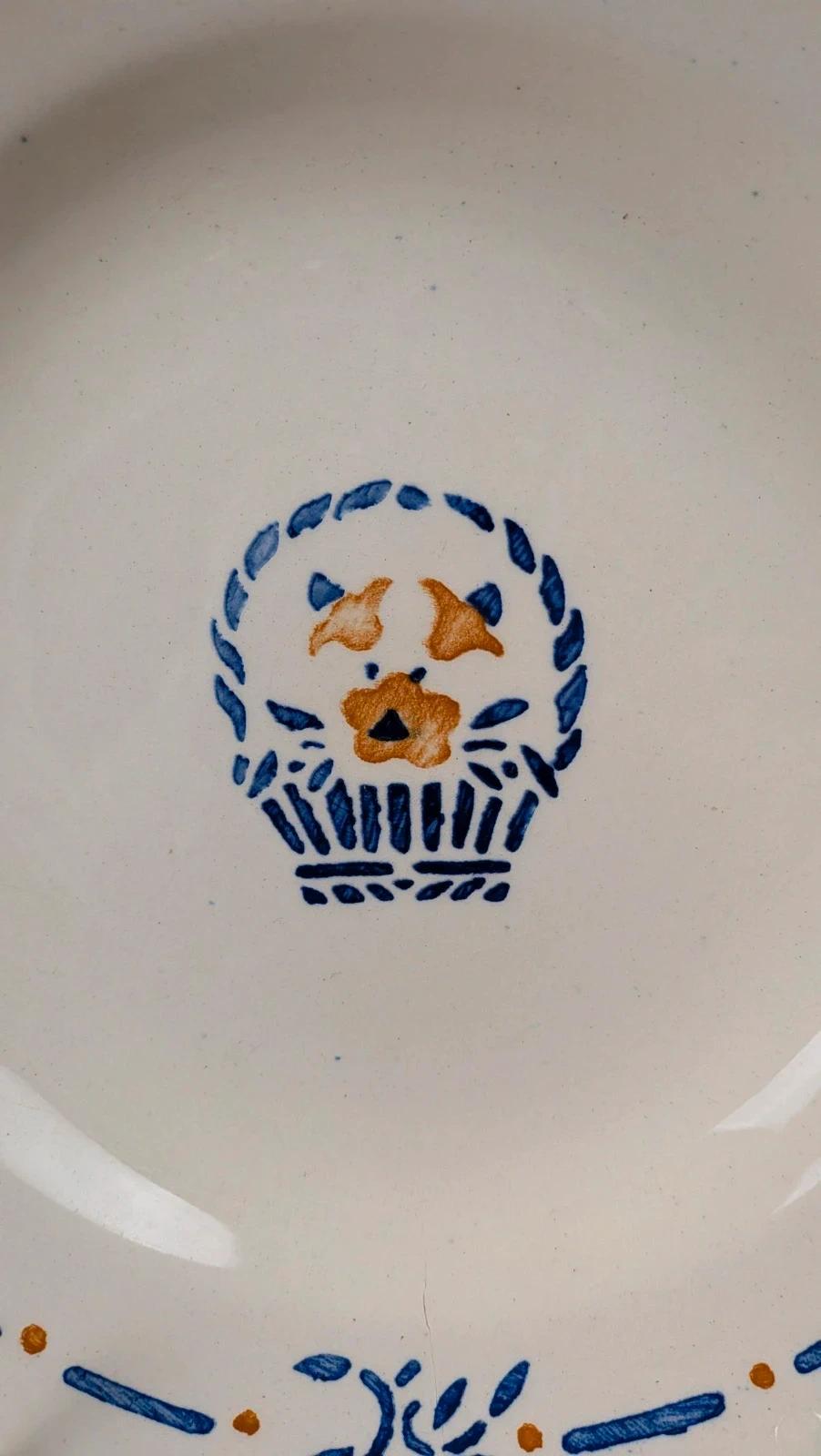 Assiette creuse Longchamp – modèle Panier – terre de fer