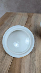 Petite boîte porcelaine Limoges bleu & doré