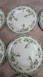 Lot 12 assiettes plates Terre de Fer Saint-amand modèle Modern Style 22 cm