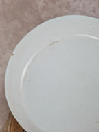 Assiette creuse ancienne en faïence 🌿 décor corbeille de fleurs, style Rouen Desvres