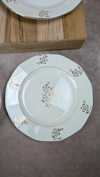 Lot de 4 assiettes à dessert Digoin Sarreguemines modèle Raphaël