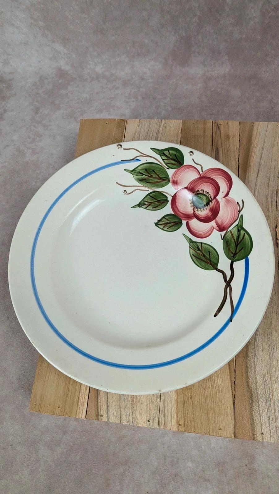 Lot de 2 assiettes plates Sarreguemines modèle Liliane