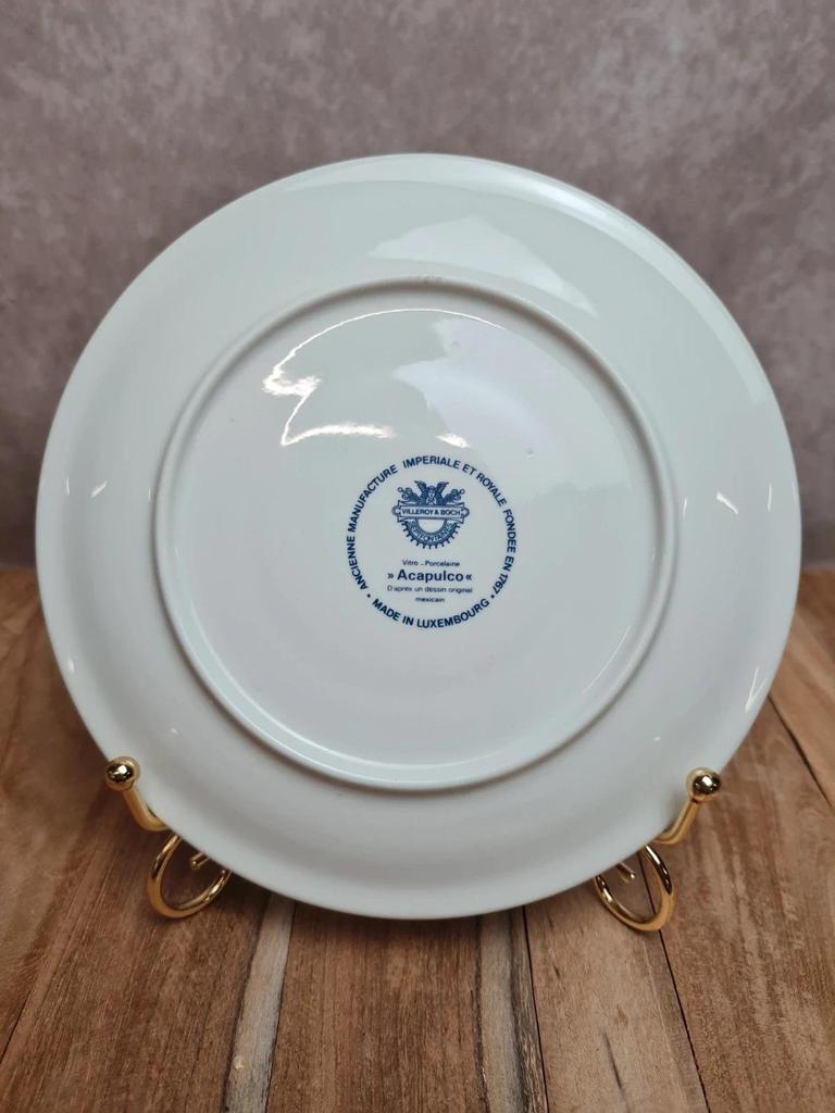 Sous-tasse Villeroy & Boch Acapulco 🌸 oiseaux colorés vintage années 70