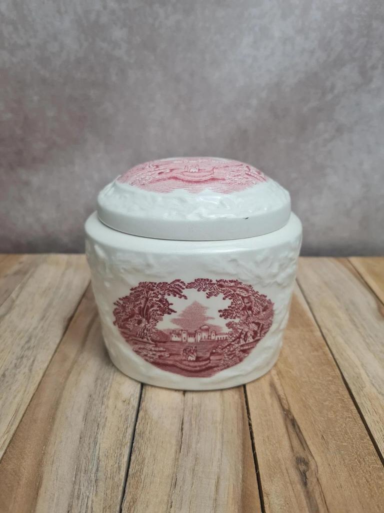 Boîte ancienne Masons Vista rouge – Terre de fer anglaise 🇬🇧