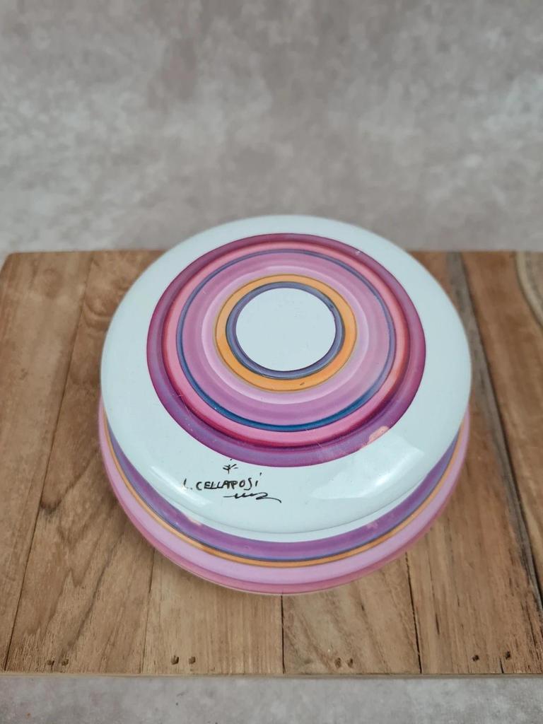 Boîte vintage en céramique signée L. Cellaposi 🇮🇹