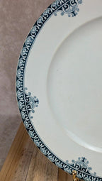 Plat ancien faïence Nord St Amand & Hamage – modèle Andrinople