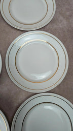 Lot de 6 assiettes plates anciennes porcelaine française