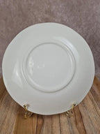 Assiette ancienne Gien décor bleu – panier fleuri – 24 cm