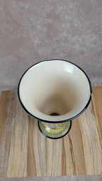 Vase ancien Henriot Quimper décor floral breton