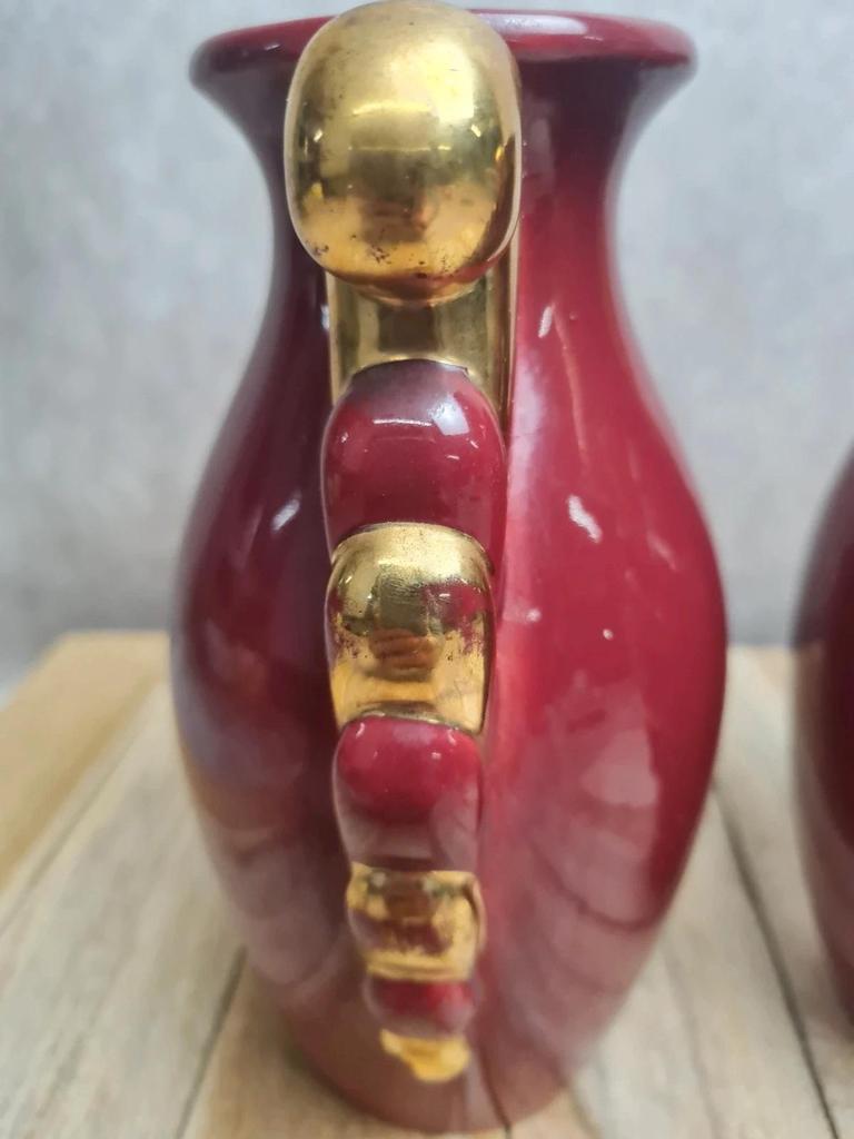 Paire de vases vintage Pl France – manufacture Poët-laval – modèle V38 bis 🌺