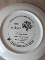 Lot 4 assiettes de collection Franklin Mint – Joe Anna Arnett – Fleurs – Édition limitée