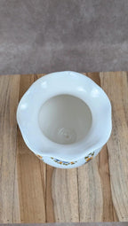 Vase faïence décor Moustiers style champêtre